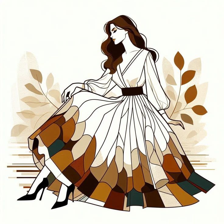 Elegant Fashion Illustration Art Print – Modern Feminine Wall Décor
