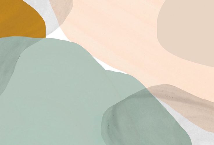 Minimalist Abstract Wall Art Print – Soft Pastel Shapes | Modern Boho Neutral Decor