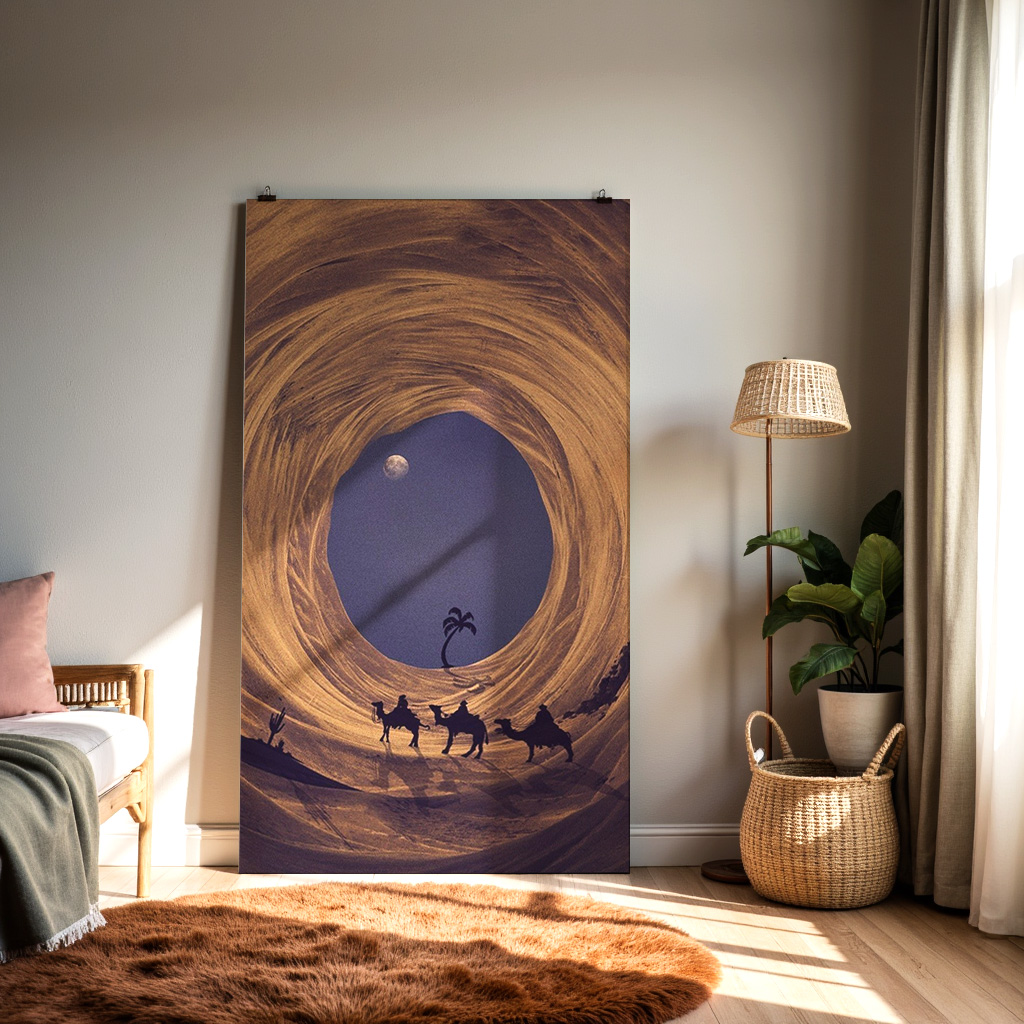 Moonlit Caravan — alternate view