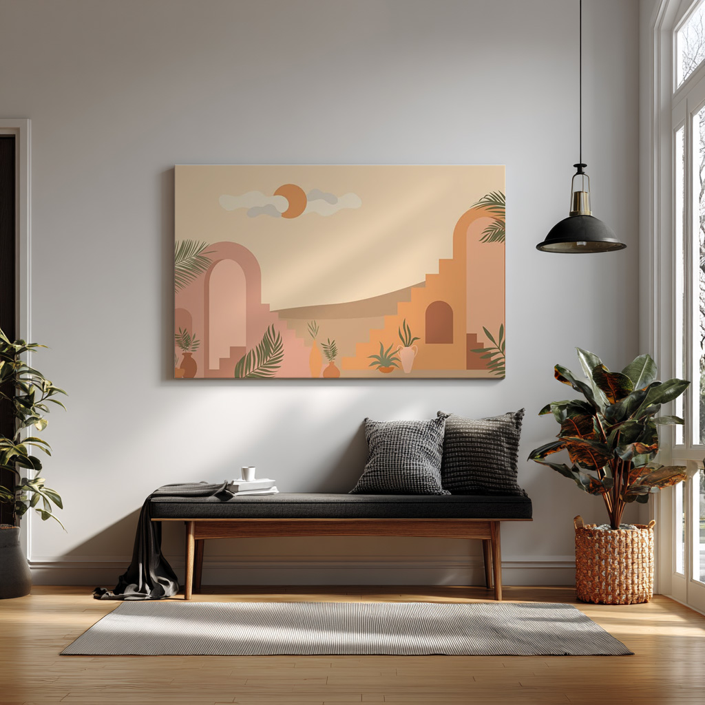 Sunlit Courtyard — alternate view