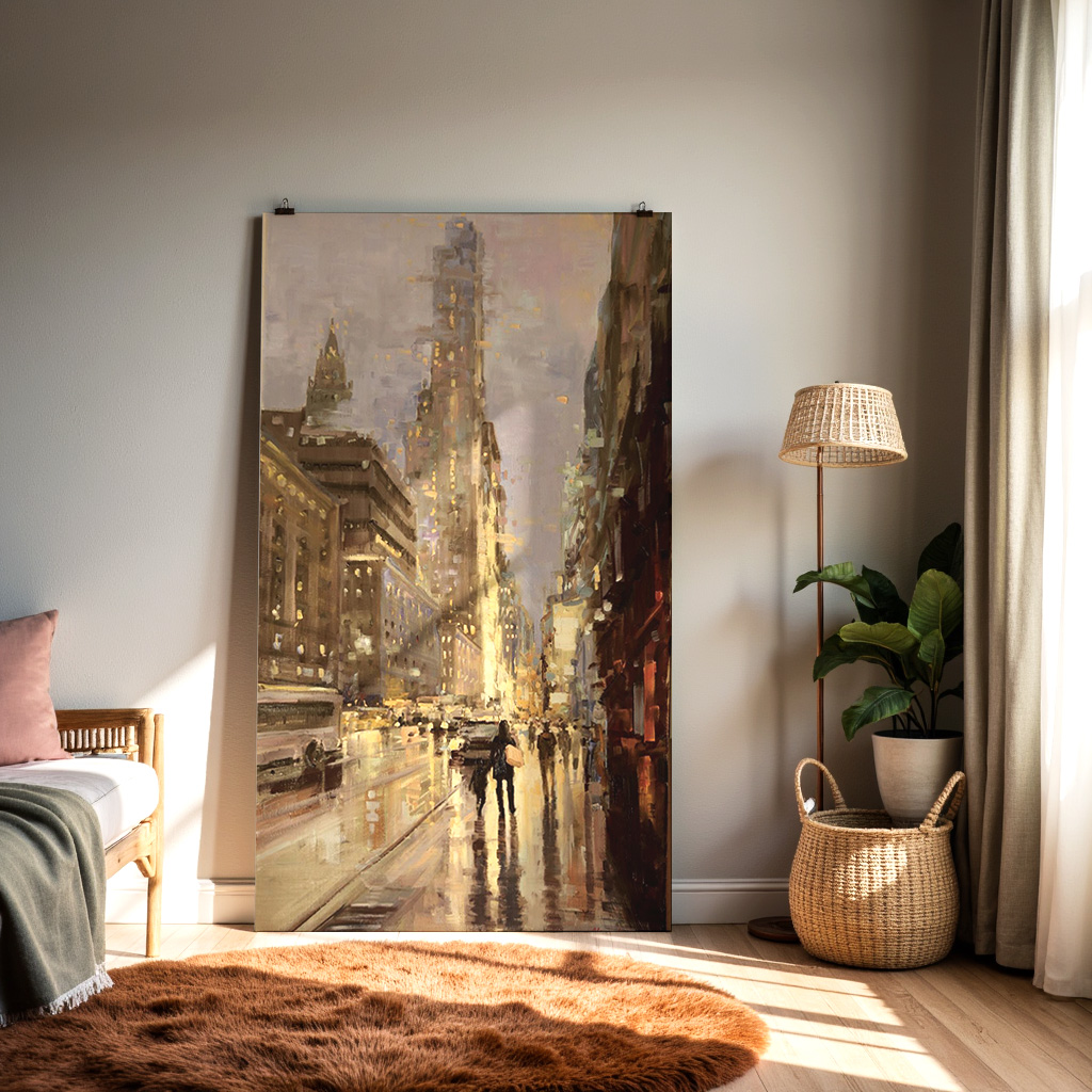 City After Rain — alternate view