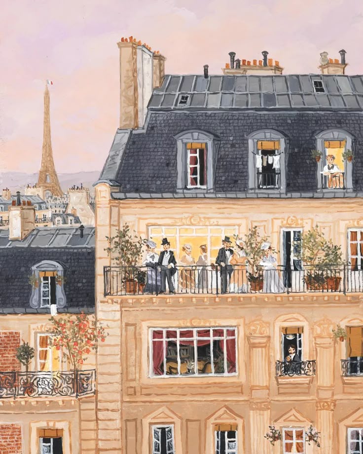 Parisian Balcony Life