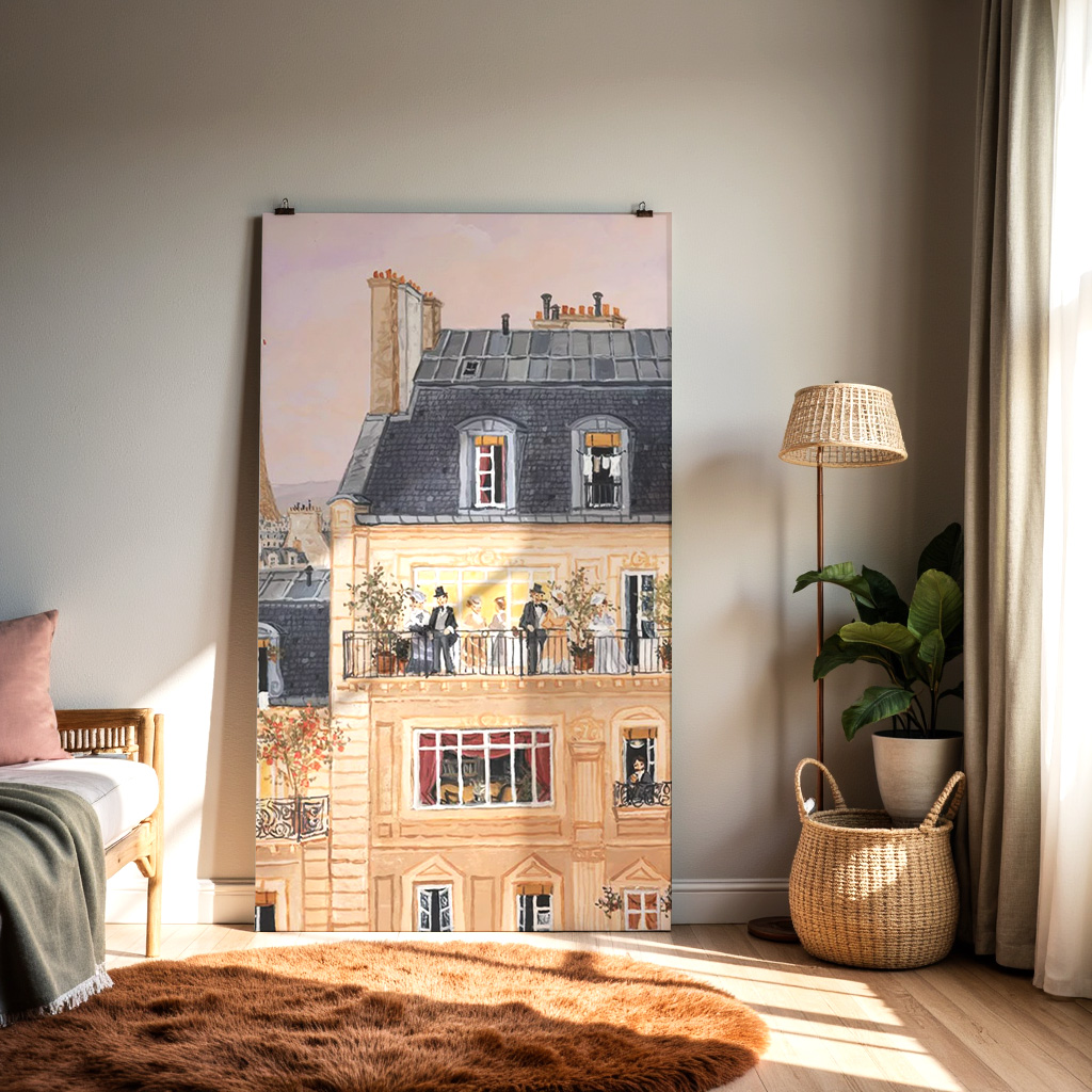 Parisian Balcony Life — alternate view