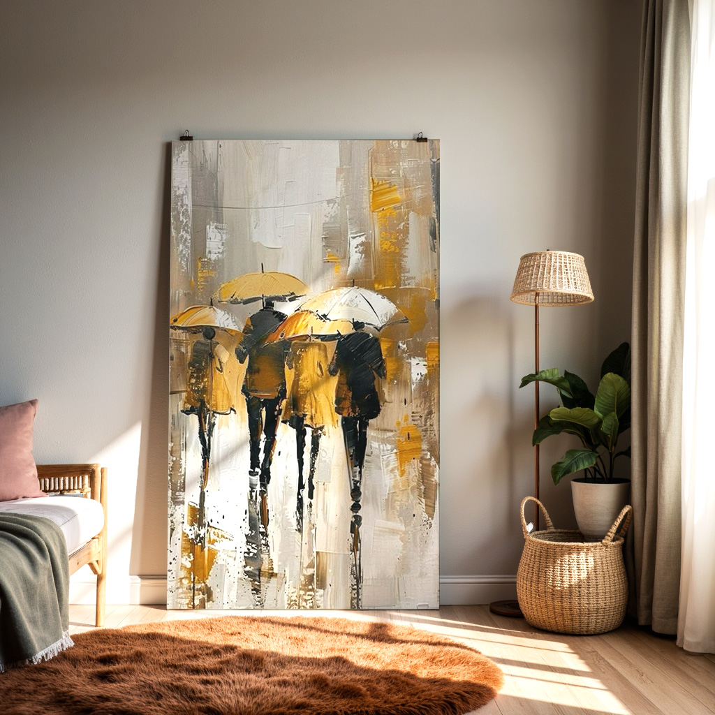 Golden Umbrellas — alternate view