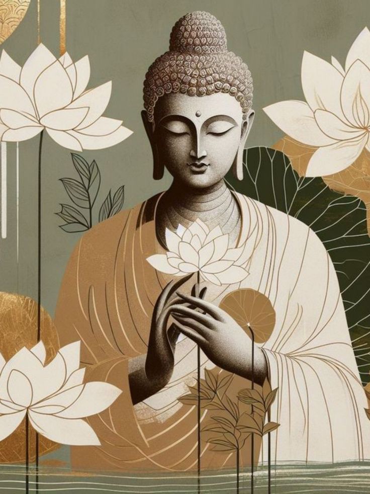 Lotus Buddha Serenity Wall Art