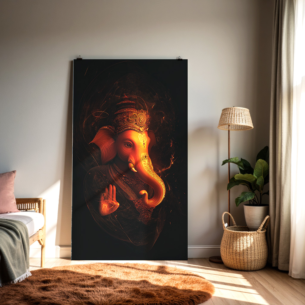 Divine Ganesha Energy Wall Art — alternate view