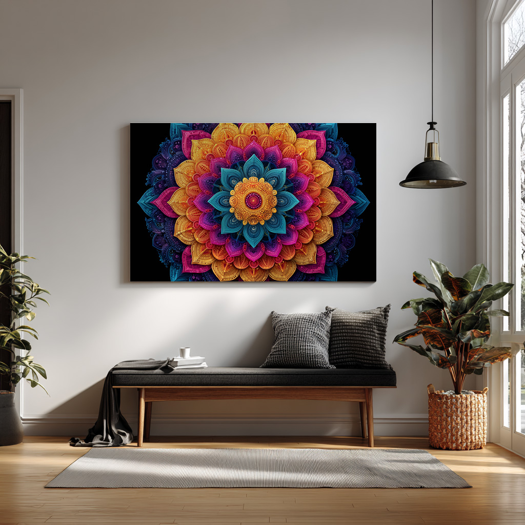 Radiant Lotus Mandala — alternate view