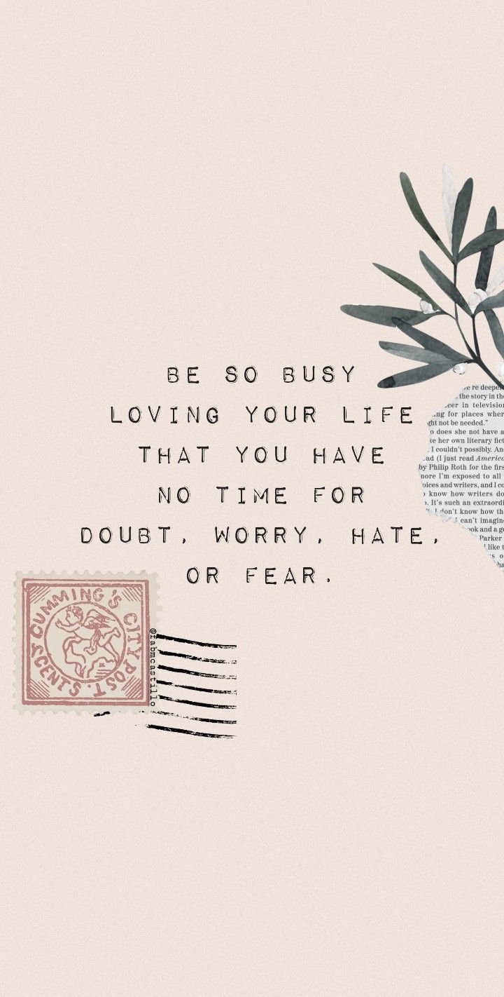 Be So Busy Loving Your Life Wall Art – Inspirational Quote Minimal Print