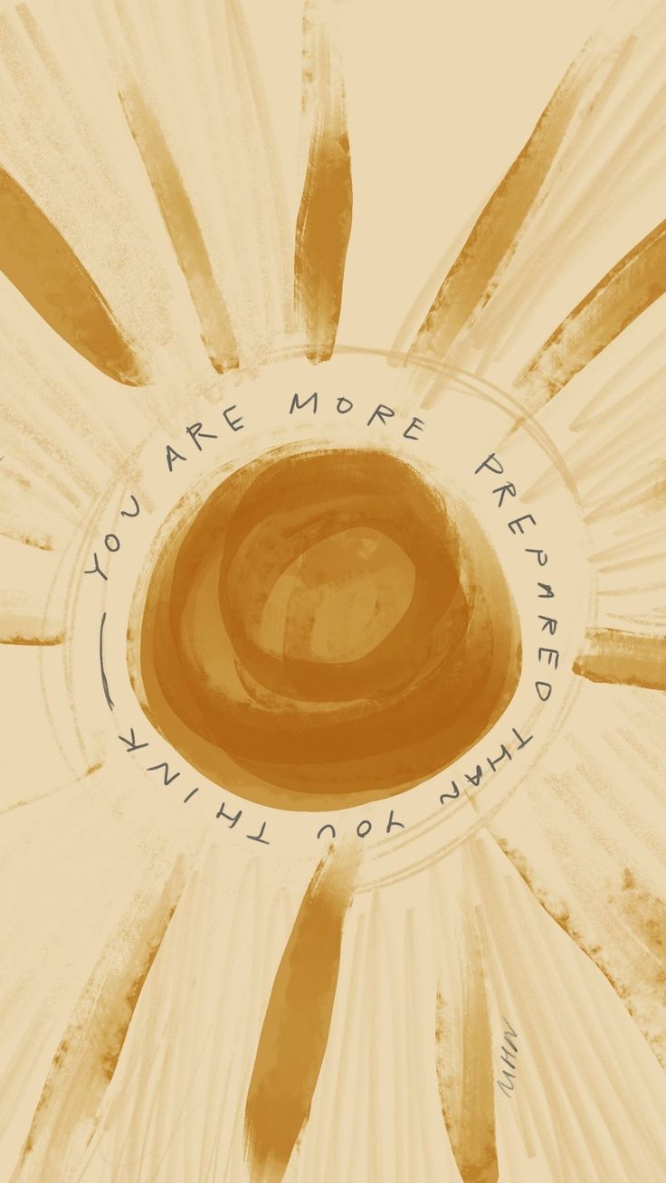 You Are More Prepared Than You Think Wall Art – Minimal Sun Affirmation Print