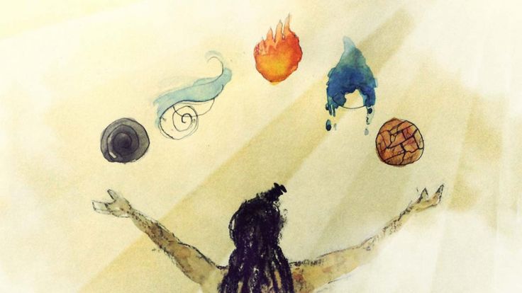 Elemental Balance Wall Art – Abstract Watercolor Design